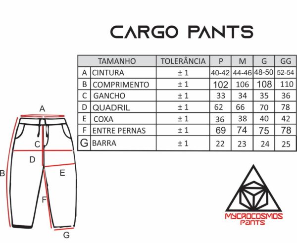 CALÇAS MYCROCOSMOS PANTS RIP STOP PRETA