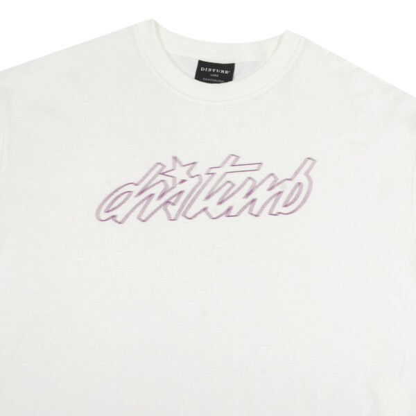 Cursive Tee in Offwhite CAMISETA DISTURB CURSIVE OFF-WHITE