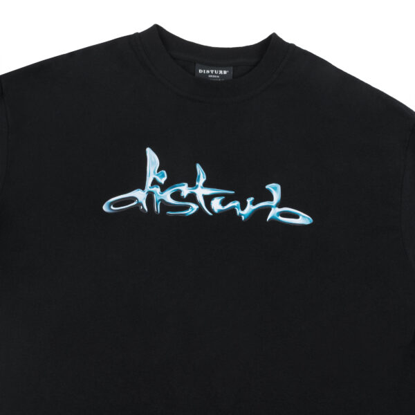 CAMISETA DISTURB LIQUID CHROME TEE IN BLACK