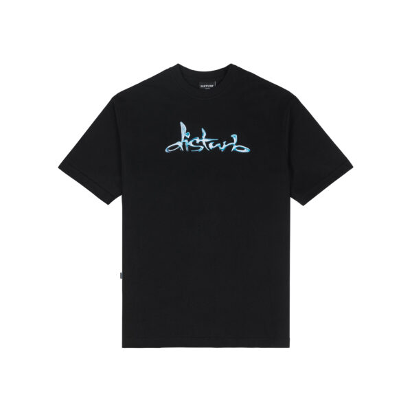 CAMISETA DISTURB LIQUID CHROME TEE IN BLACK