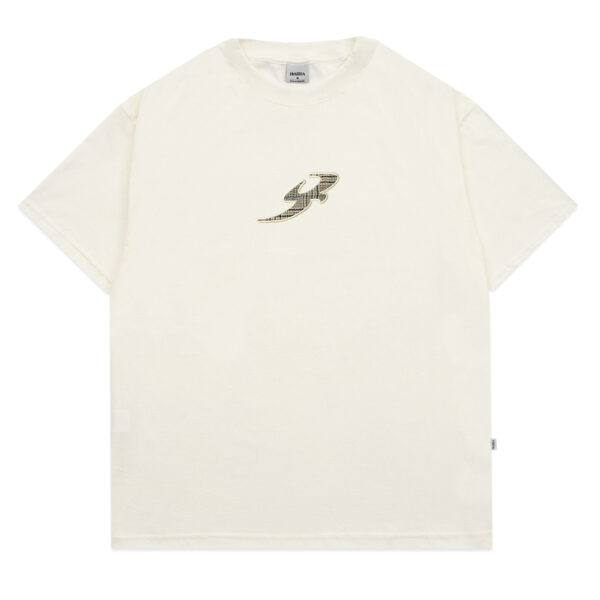 CAMISETA BARRA "B GARÇA TEXTURA OFF WHITE"